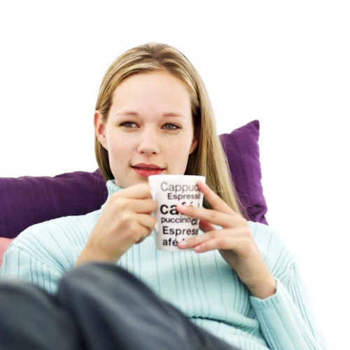 woman with coffee